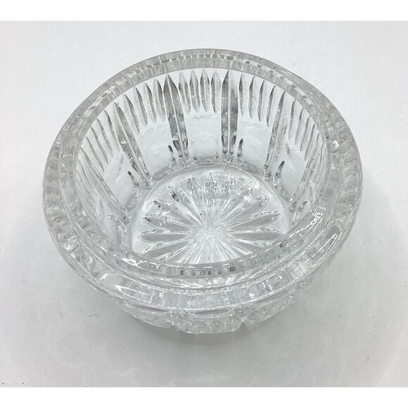 1940-50s Musical Cut Glass Powder Vanity Jar West Germany Silver RARE - Picture 9 of 11